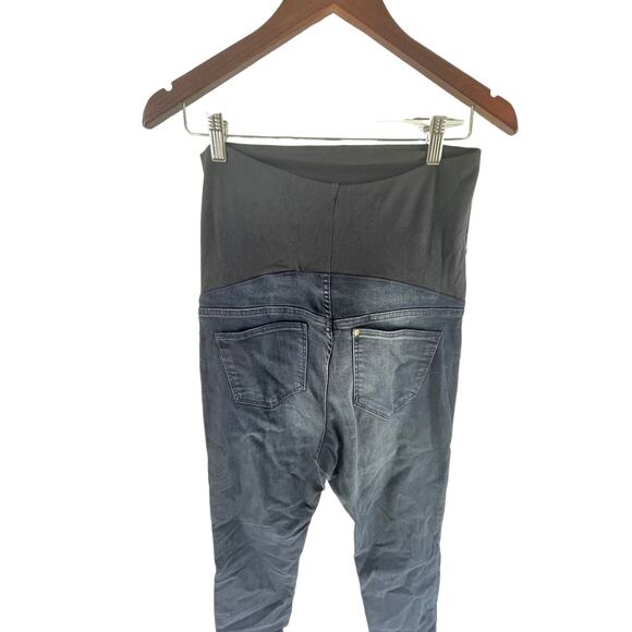 H&M Maternity Dark Wash Blue Stretch Denim Super Skinny Jeans Women's Size 6 - Picture 5 of 7